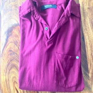 Baldwin Jeans long sleeve polo shirt size M